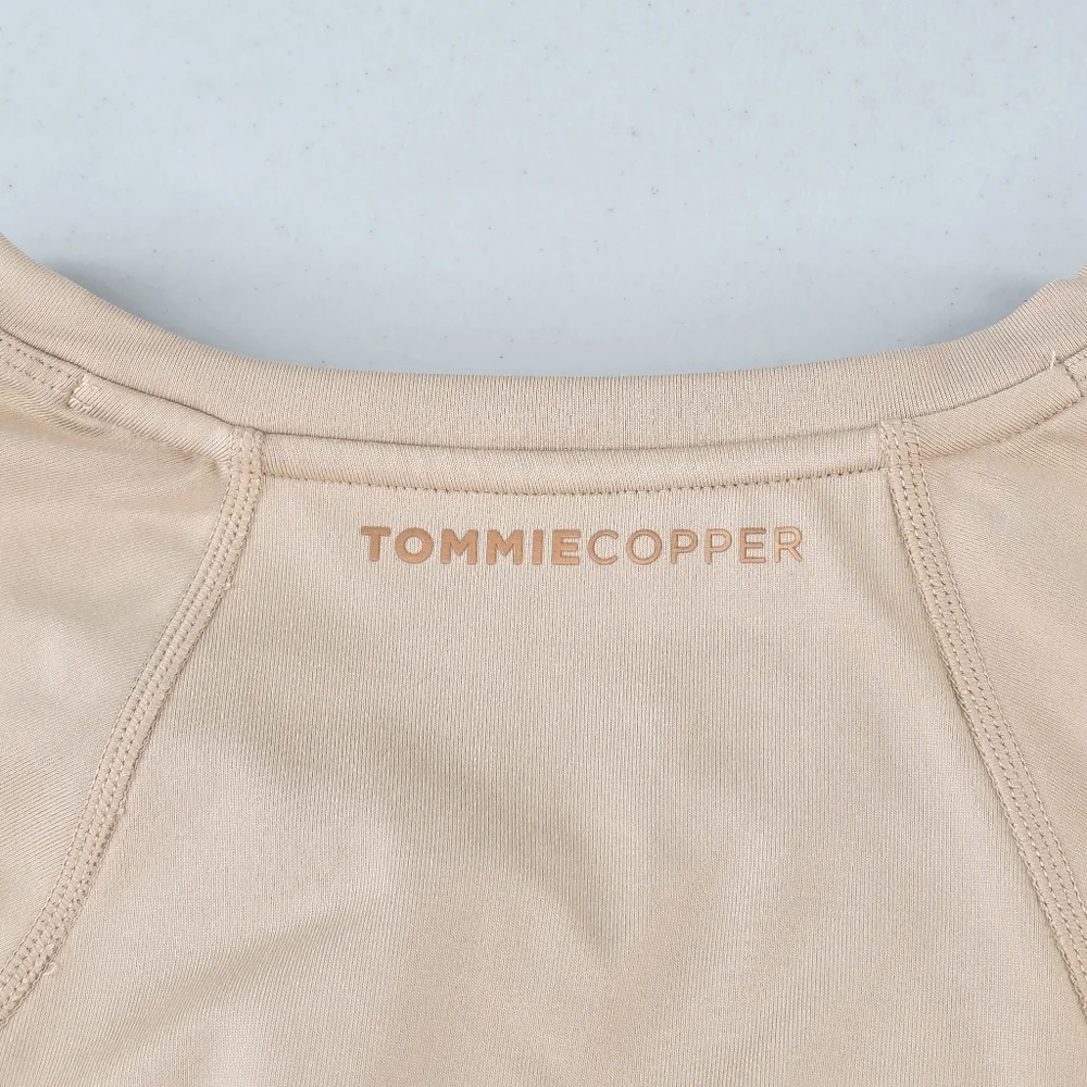 Tommie Copper Full Back Support Shirt Compression Top Nude Size L